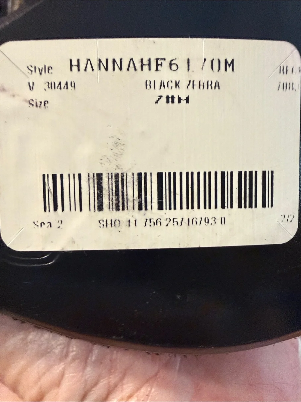 Hale Bob Hannah black zebra wedges Sz 7 NWOB